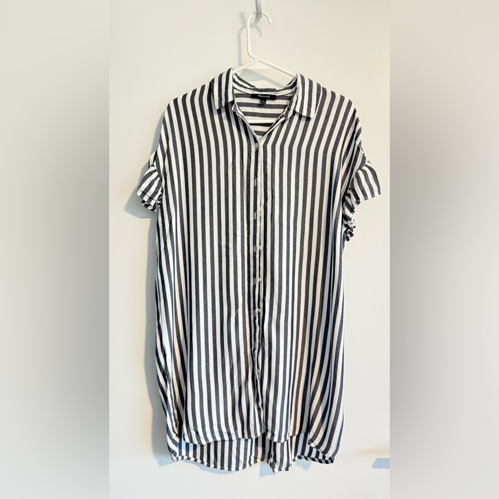 Madewell Monochrome Striped Dress/Shirt